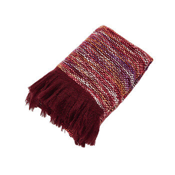 Red/Purple/Yellow Woven Throw