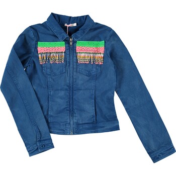 Blue Beaded Denim Jacket