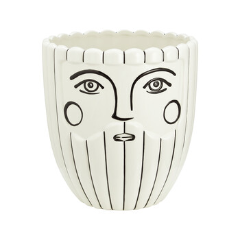 Neutral Christmas Small Santa Plant Pot