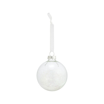 Celestial Glass Bauble Iridescent String Inner 6 Pack