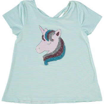 Blue Striped Unicorn Top