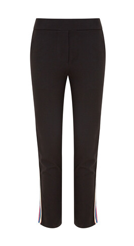 Black Trouser with Side Glitter Stripe