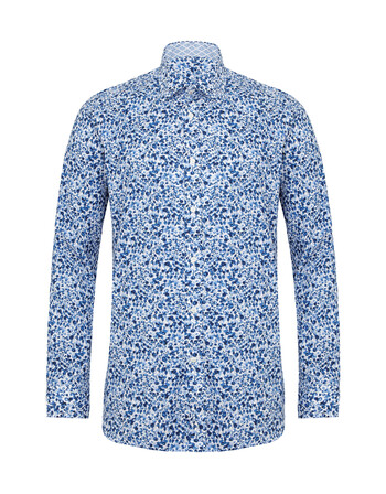 Blue Floral Shirt