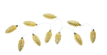 Gold Pinecone LED Lights