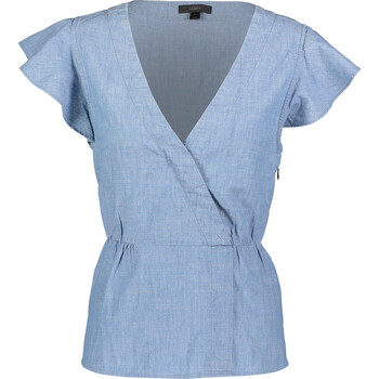 Blue Denim Peplum Top