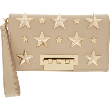 Nude & Gold Star Clutch Bag