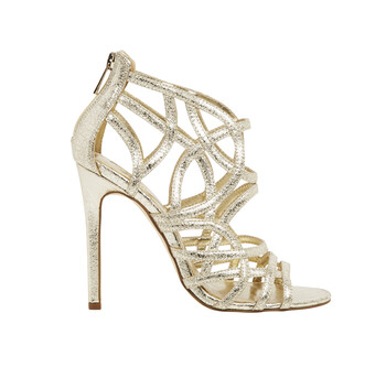 Gold Strappy Stiletto