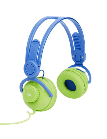 Blue & Green Kids Headphones