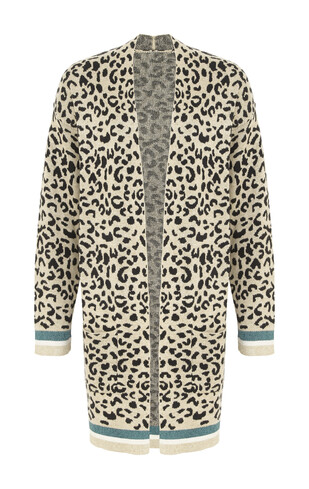 Leopard Long Cardi
