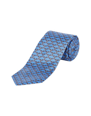 Blue Patterned Tie