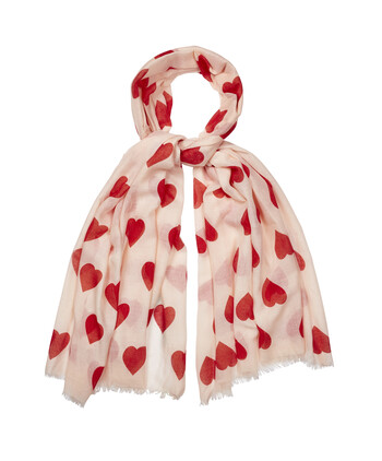 Heart Print Scarf