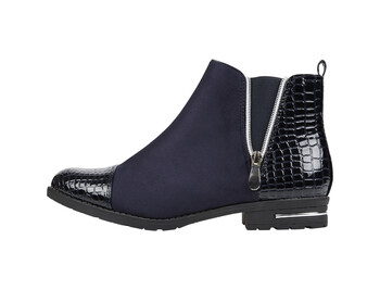 Blue Suede & Leather Shoe