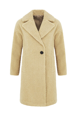 Beige Teddy Bear Coat
