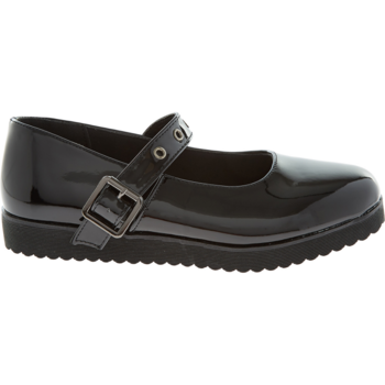 Black Front Strap Ballerinas