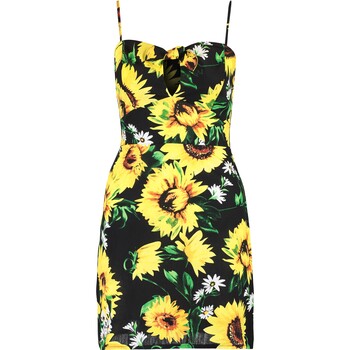 Black & Yellow Sunflower Dress