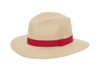 Straw Hat with Red Band