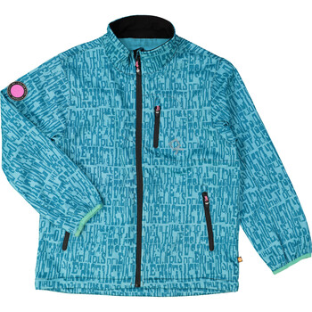 Blue Logo Print Soft Shell Jacket