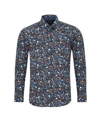 Blue Patterned Shirt