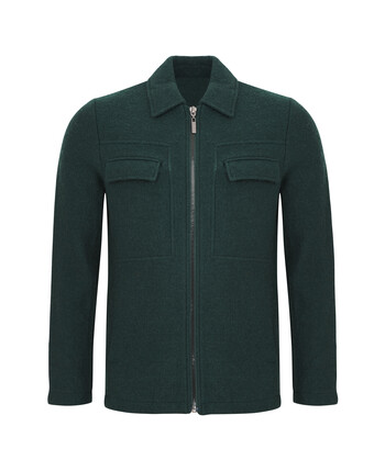 Green Zip Front Jacket
