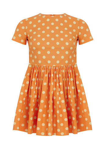 Orange Dot Dress