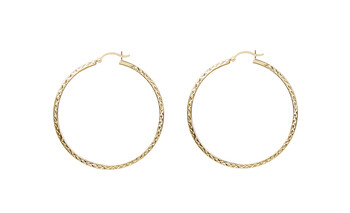 Thin Gold Hoop Earrings