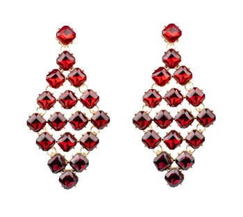 Red Drop Earring