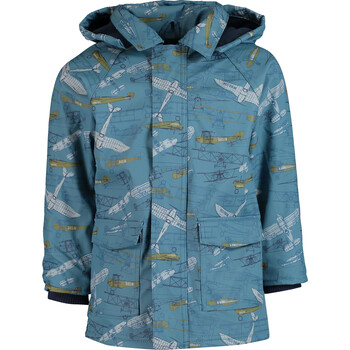Blue Aeroplane Pattern Mac Coat