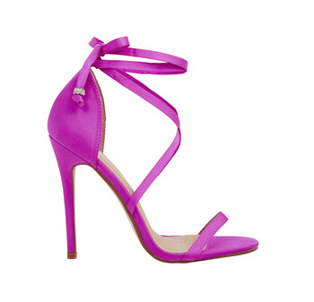Fusia Pink Stiletto with Ankle Strap