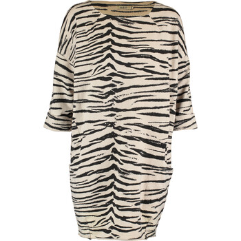 Cream Animal Print Dress