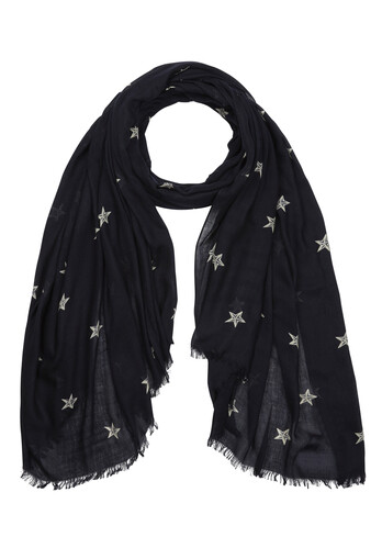 Navy Star Scarf