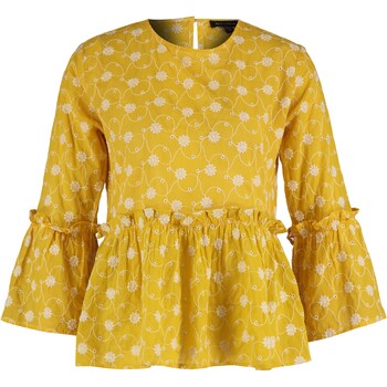 Yellow Frill Long Sleeve Top