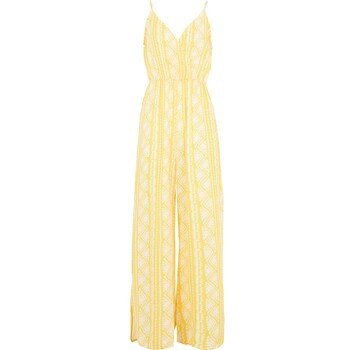 Yellow & White Patterned Jumpsuit