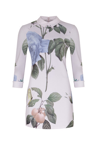 Rose Nude Pink Floral Dress