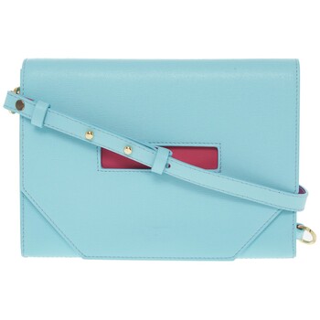 Light Blue Leather Madeleine Cross Body Bag