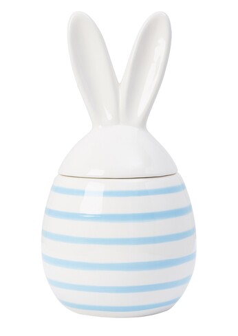 Easter Striped Cookie Jar