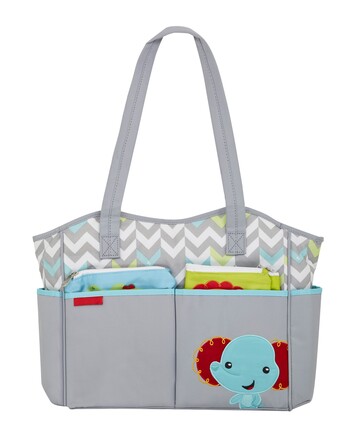 Grey Elephant Baby Bag