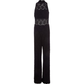Black Lace Sleeveless Jumpsuit