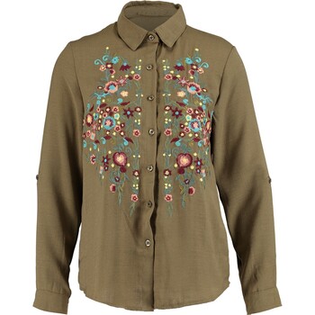 Green Floral Pattern Shirt