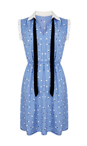 Blue Polka Dot Dress