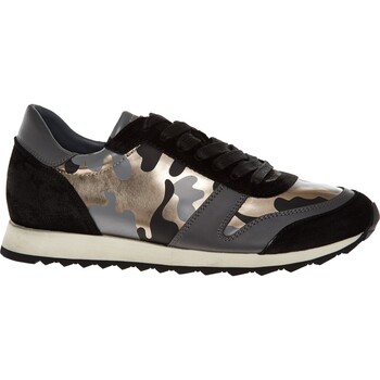 Black & Silver Camouflage Trainers